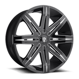 DUB 1PC - S227 STACKS | 24X9.5 / 15 Offset / BLANK Bolt Pattern | S227249500+15D