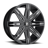 DUB 1PC - S227 STACKS | 24X9.5 / 30 Offset / BLANK Bolt Pattern | S227249500+30D