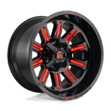 Fuel 1PC - D621 HARDLINE | 20X10 / -18 Offset / 5X139.7/5X150 Bolt Pattern | D62120007047