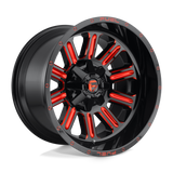 Fuel 1PC - D621 HARDLINE | 20X10 / -18 Offset / 5X139.7/5X150 Bolt Pattern | D62120007047