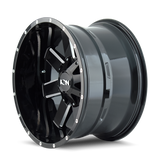 ION 141 GLOSS BLACK MILLED 20X10 6-135/6-139.7 -19MM 106MM