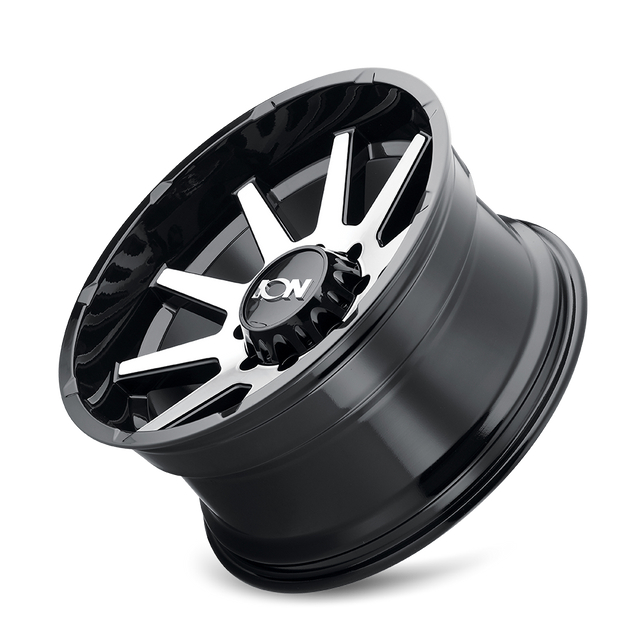 ION 143 GLOSS BLACK MACHINED 17X9 8-170 -12MM 125.2MM