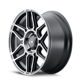 ION 146 MATTE BLACK MACHINED WITH DARK 20X9 8-170 18MM 125.2MM