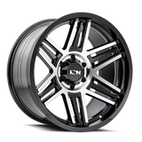 ION 147 GLOSS BLACK MACHINED 20X9 8-165.1 0MM 125.2MM