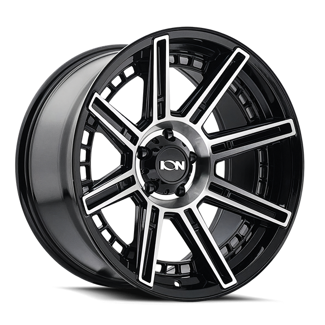 ION 149 GLOSS BLACK MACHINED 20X10 6-135 -24MM 87.1MM