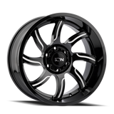 ION 151 GLOSS BLACK MILLED 20X9 8-170 18MM 125.2MM