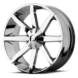 KMC - KM651 SLIDE | 24X9.5 / 18 Offset / 5X115/5X120 Bolt Pattern | KM65124920218