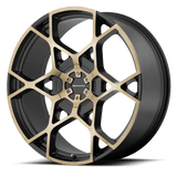 KMC - KM695 CROSSHAIR | 22X9 / 15 Offset / 5X115/5X120 Bolt Pattern | KM69522920915