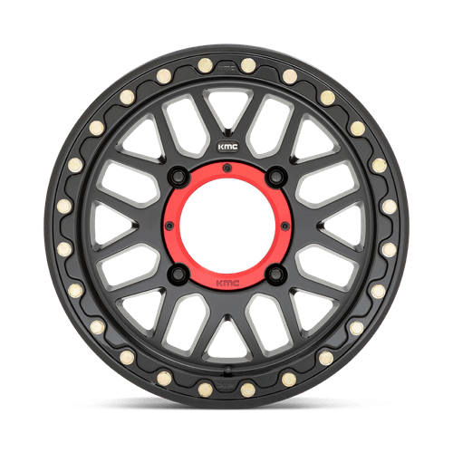 KMC Powersports - KS235 GRENADE BEADLOCK | 15X7 / 10 Offset / 4X137 Bolt Pattern | KS23557048710