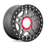 KMC Powersports - KS240 RECON BEADLOCK | 15X7 / Décalage 38 / Modèle de boulon 4X137 | KS24057048438