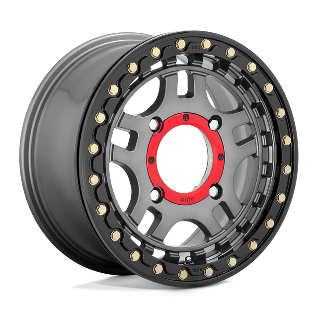 KMC Powersports - KS240 RECON BEADLOCK | 15X7 / Décalage 38 / Modèle de boulon 4X137 | KS24057048438