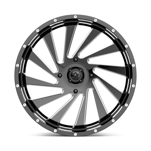 Roues tout-terrain MSA - M46 BLADE | 22X7 / 00 Décalage / 4X137 Modèle de boulon | M46-022737M