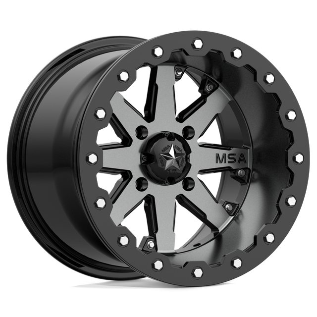 Roues tout-terrain MSA - M21 LOK BEADLOCK | 14X10 / -10 Décalage / 4X137 Modèle de boulon | M21-04037