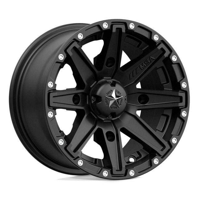 Roues tout-terrain MSA - EMBRAYAGE M33 | 12X7 / 10 Décalage / 4X110 Boulon Motif | M33-02710