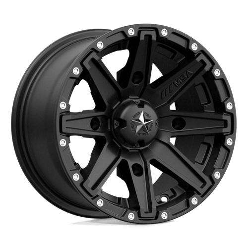 Roues tout-terrain MSA - EMBRAYAGE M33 | 12X7 / 10 Décalage / 4X110 Boulon Motif | M33-02710