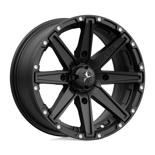 Roues tout-terrain MSA - EMBRAYAGE M33 | 15X7 / 10 Décalage / 4X156 Boulon Motif | M33-05756