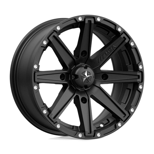 Roues tout-terrain MSA - EMBRAYAGE M33 | 15X7 / 10 Décalage / 4X137 Boulon Motif | M33-05737