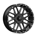 Roues tout-terrain MSA - M35 BANDIT | 22X7 / 00 Décalage / 4X156 Modèle de boulon | M35-022756M