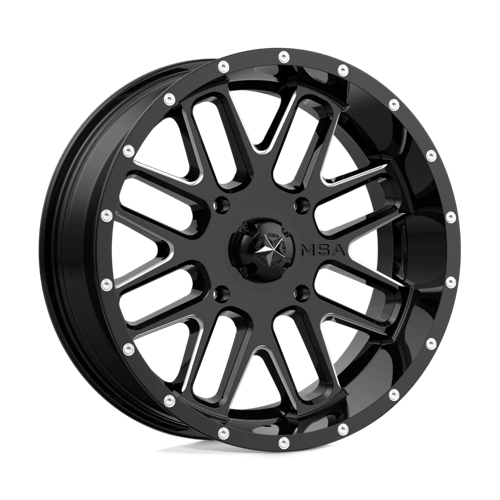 Roues tout-terrain MSA - M35 BANDIT | 22X7 / 00 Décalage / 4X156 Modèle de boulon | M35-022756M