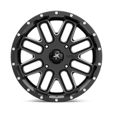 Roues tout-terrain MSA - M35 BANDIT | 22X7 / 00 Décalage / 4X156 Modèle de boulon | M35-022756M