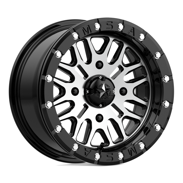 Roues tout-terrain MSA - M37 BRUTE BEADLOCK | 14X7 / 10 Décalage / 4X137 Boulon Motif | M37-04737