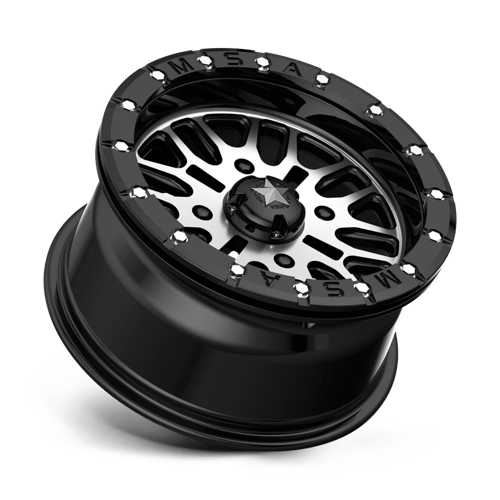 Roues tout-terrain MSA - M37 BRUTE BEADLOCK | 14X7 / 10 Décalage / 4X137 Boulon Motif | M37-04737