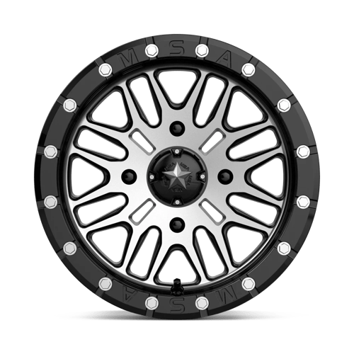 Roues tout-terrain MSA - M37 BRUTE BEADLOCK | 15X7 / 10 Décalage / 4X156 Boulon Motif | M37-05756