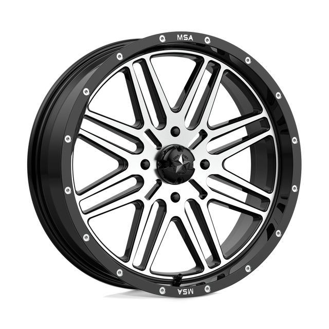 Roues tout-terrain MSA - M38 BRUTE | 20X7 / 10 Décalage / 4X156 Boulon Motif | M38-020756