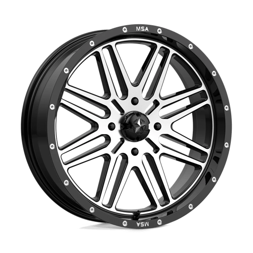 Roues tout-terrain MSA - M38 BRUTE | 20X7 / 10 Décalage / 4X156 Boulon Motif | M38-020756