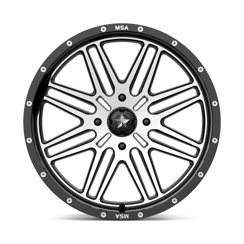 Roues tout-terrain MSA - M38 BRUTE | 20X7 / 10 Décalage / 4X156 Boulon Motif | M38-020756