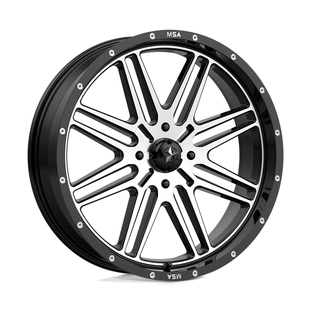 MSA Offroad Wheels - M38 BRUTE | 22X7 / 10 Offset / 4X156 Bolt Pattern | M38-022756