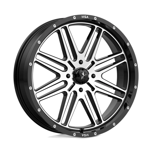 MSA Offroad Wheels - M38 BRUTE | 22X7 / 10 Offset / 4X156 Bolt Pattern | M38-022756