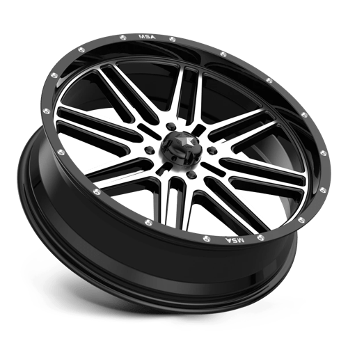 MSA Offroad Wheels - M38 BRUTE | 22X7 / 10 Offset / 4X156 Bolt Pattern | M38-022756