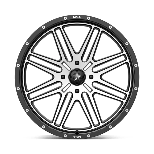 MSA Offroad Wheels - M38 BRUTE | 22X7 / 10 Offset / 4X156 Bolt Pattern | M38-022756