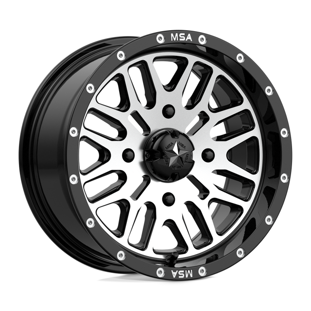 Roues tout-terrain MSA - M38 BRUTE | 14X7 / 10 Décalage / 4X110 Boulon Motif | M38-04710