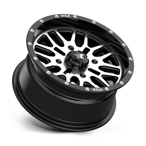 Roues tout-terrain MSA - M38 BRUTE | 14X7 / 10 Décalage / 4X110 Boulon Motif | M38-04710