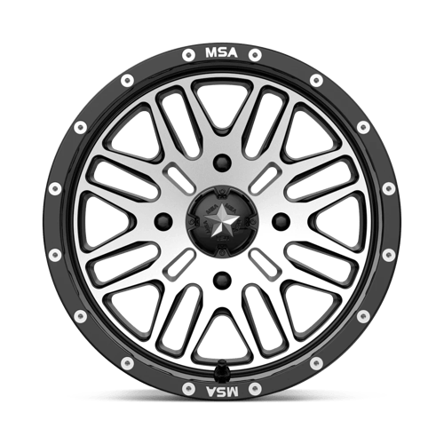 Roues tout-terrain MSA - M38 BRUTE | 15X7 / 10 Décalage / 4X156 Boulon Motif | M38-05756