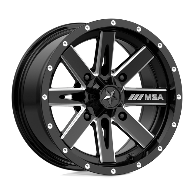 Roues tout-terrain MSA - M41 BOXER | 14X7 / -47 Décalage / 4X110 Modèle de boulon | M41-14710