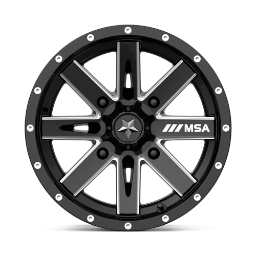 Roues tout-terrain MSA - M41 BOXER | 14X7 / -47 Décalage / 4X110 Modèle de boulon | M41-14710