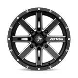 Roues tout-terrain MSA - M41 BOXER | 15X7 / 10 Décalage / 4X156 Boulon Motif | M41-05756