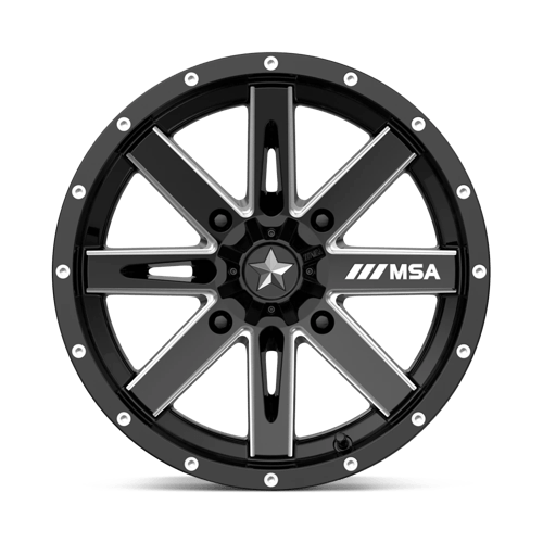 Roues tout-terrain MSA - M41 BOXER | 15X7 / 10 Décalage / 4X156 Boulon Motif | M41-05756