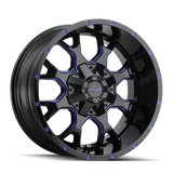 MAYHEM WARRIOR 8015 NOIR BRILLANT BLEU PRISME 18X9 5-139.7/5-150 18MM 110MM