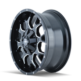 MAYHEM WARRIOR 8015 NOIR BRILLANT FRAISÉ 20X10 6-135/6-139.7 -25MM 106MM