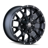 MAYHEM WARRIOR 8015 MATTE BLACK 20X10 5-127/5-139.7 -25MM 87MM