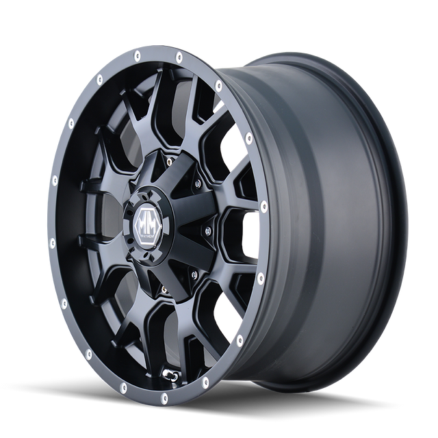 MAYHEM WARRIOR 8015 MATTE BLACK 20X10 5-127/5-139.7 -25MM 87MM