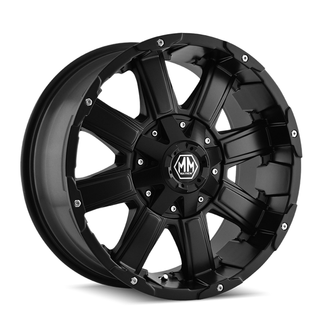 MAYHEM CHAOS 8030 MATTE BLACK 20X9 5-127/5-135 -12MM 87MM