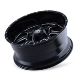 MAYHEM MONSTIR 8100 GLOSS BLACK MILLED 22X10 6-135/6-139.7 -19MM 106MM