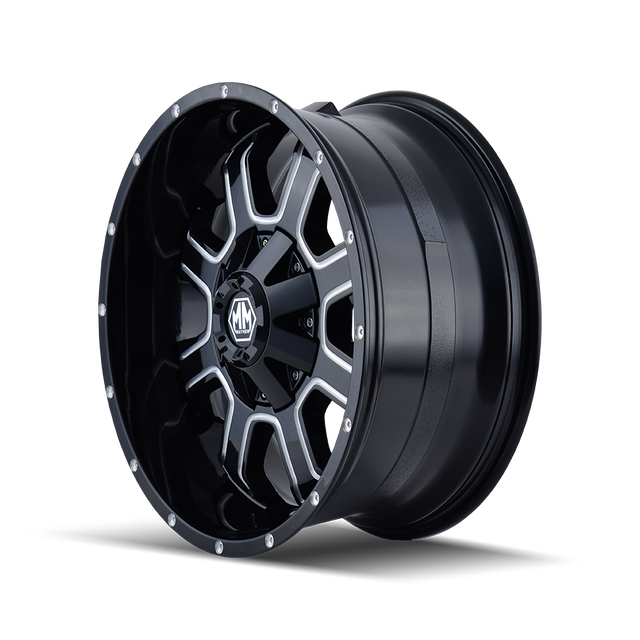 MAYHEM FIERCE 8103 NOIR BRILLANT FRAISÉ 20X10 6-135/6-139.7 -19MM 106MM