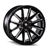 MAYHEM CROSSFIRE 8109 NOIR BRILLANT FRAISÉ 22X9.5 5-150 25MM 110MM