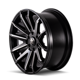 MAYHEM CROSSFIRE 8109 NOIR BRILLANT FRAISÉ 22X9.5 6-139.7 25MM 106MM